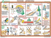 Комплект плакатов "Безопасность труда при деревообработке" - fgospostavki.ru - Мегион