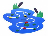 Сенсомоторное декоративно-развивающее панно "Река" - fgospostavki.ru - Мегион