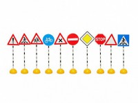 Комплект стоек с дорожными знаками № 1 - fgospostavki.ru - Мегион