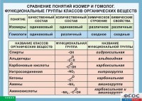 Таблица. Сравнение понятий изомер и гомолог. Функциональные группы классов органических веществ. - fgospostavki.ru - Мегион