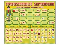 Комплект оборудования "Английский алфавит" с комплектом тематических магнитов - fgospostavki.ru - Мегион