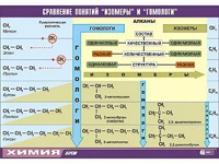 Таблица демонстрационная "Сравнение понятий изомер и гомолог" (винил 70x100) - fgospostavki.ru - Мегион