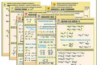 Комплект таблиц по всему курсу "Алгебра и начала анализа" (50 таблиц, А1, полноцветные, ламинированные) - fgospostavki.ru - Мегион