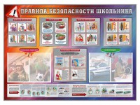 Стенд-уголок "Правила безопасности школьника" - fgospostavki.ru - Мегион