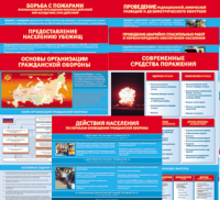 Комплект таблиц "Основы гражданской обороны (МЧС РФ)" 13 штук. - fgospostavki.ru - Мегион
