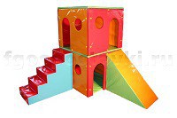 Домик игровой двухэтажный (комплект) - fgospostavki.ru - Мегион