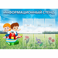 Стенд информационный с 6 карманами - fgospostavki.ru - Мегион
