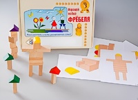 Игровой набор Фребеля "Конструктор деревянный без соединений-3" (Серия "Эксперимент") - fgospostavki.ru - Мегион