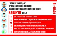 Плакат "Правила профилактики коронавируса" - fgospostavki.ru - Мегион