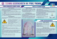 Стенд-уголок "Техника безопасности на уроках физики" - fgospostavki.ru - Мегион