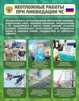 Стенд "Неотложные работы при ликвидации ЧС" - fgospostavki.ru - Мегион