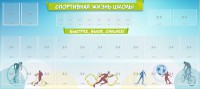 Стенд "Спортивная жизнь школы" - fgospostavki.ru - Мегион