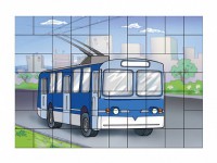 Магнитный пазл "Троллейбус" - fgospostavki.ru - Мегион
