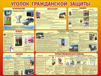 Стенд "Уголок гражданской защиты" - fgospostavki.ru - Мегион