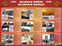 Стенд "Великая война Великого народа" Вариант 1 (9 блоков) - fgospostavki.ru - Мегион