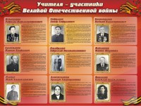 Стенд "Учителя-участники Великой Отечественной войны" - fgospostavki.ru - Мегион