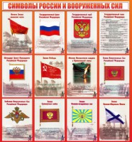 Стенд "Символы России и вооруженных сил" - fgospostavki.ru - Мегион
