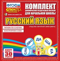 Динамические раздаточные пособия. Русский язык (веера). Читаем по слогам (слоги из двух букв). Конструируем слова (слоги из двух и трех букв). - fgospostavki.ru - Мегион