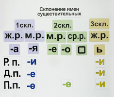 Набор магнитных карточек "Склонение имен существительных" - fgospostavki.ru - Мегион