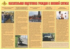 Плакат "Обязательная подготовка граждан к военной службе" - fgospostavki.ru - Мегион