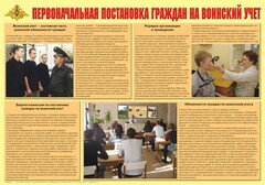 Плакат "Первоначальная постановка граждан на воинский учет" - fgospostavki.ru - Мегион