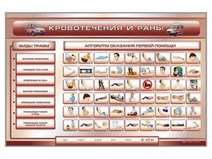Трехсекционный базовый комплект "Травмы. Кровотечения. Ожоги" для учащихся общеобразовательных учреждений - fgospostavki.ru - Мегион