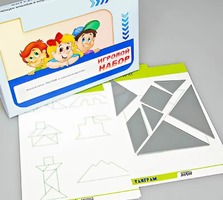 Игровой набор "Танграм" (с комплектом карточек) - fgospostavki.ru - Мегион