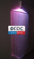 Фибероптическая занавесь (150 волокон) с интерактивным источником света - fgospostavki.ru - Мегион