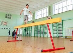 Бревно гимнастическое напольное постоянной высоты (700 мм) (5 м) - fgospostavki.ru - Мегион