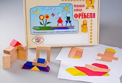 Игровой набор Фребеля "Конструктор деревянный без соединений-2" (Серия "Эксперимент") - fgospostavki.ru - Мегион