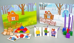 Игровой набор Фребеля "Заюшкина избушка" (серия "Сказочный мир". Выпуск 1) - fgospostavki.ru - Мегион