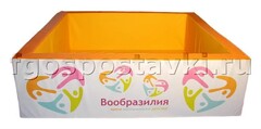 Бассейн "Вообразилия" квадратный с шелкографией - fgospostavki.ru - Мегион