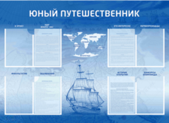 Стенд-уголок "Юный путешественник" - fgospostavki.ru - Мегион