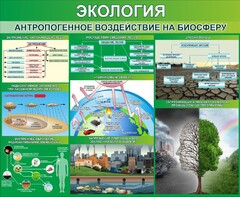 Стенд "Экология. Антропогенное воздействие на биосферу" - fgospostavki.ru - Мегион