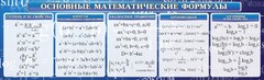 Стенд "Основные математические формулы" - fgospostavki.ru - Мегион