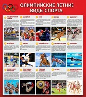 Стенд "Олимпийские летние виды спорта" - fgospostavki.ru - Мегион