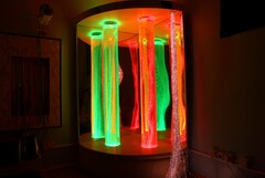 Сенсорный уголок большой с двумя колоннами, двусторонней подсветкой и фибероптическими нитями. VIP класс. - fgospostavki.ru - Мегион