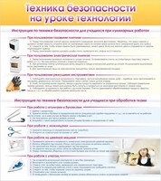 Стенд "Техника безопасности на уроке технологии" - fgospostavki.ru - Мегион