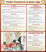 Стенд "Техника безопасности на уроках труда" - fgospostavki.ru - Мегион
