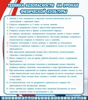 Стенд "Техника безопасности на уроках физкультуры" - fgospostavki.ru - Мегион