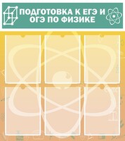 Стенд "Подготовка к ЕГЭ и ОГЭ по физике (6 карманов)" - fgospostavki.ru - Мегион