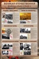 Стенд "Великая отечественная война (битвы)" - fgospostavki.ru - Мегион