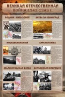 Стенд "Великая Отечественная война" (битвы) - fgospostavki.ru - Мегион