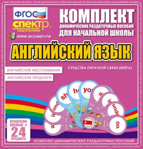 Динамические раздаточные пособия. Английский язык (веера). Английские местоимения, английские предлоги. - fgospostavki.ru - Мегион