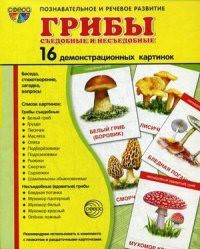 Демонстрационные карточки "Грибы съедобные и не съедобные" - fgospostavki.ru - Мегион