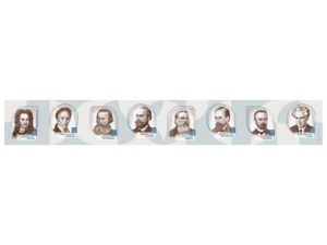 Стенд-лента "Выдающиеся ученые-историки" - fgospostavki.ru - Мегион