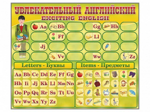 Комплект оборудования "Английский алфавит" с комплектом тематических магнитов - fgospostavki.ru - Мегион