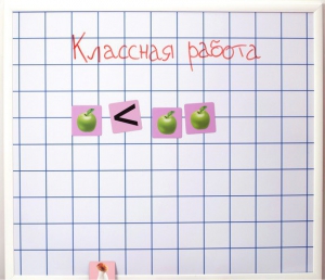 Магнитно-маркерная доска "Клетка" (86 см х 75 см) - fgospostavki.ru - Мегион