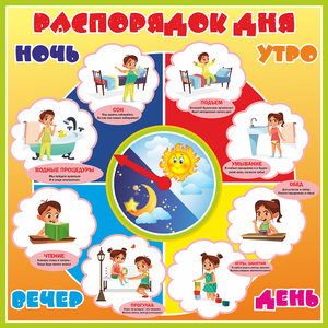 Стенд "Распорядок дня" - fgospostavki.ru - Мегион