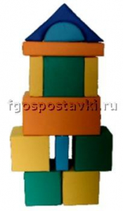 Мягкий модуль-конструктор "Городок" (12 элементов) - fgospostavki.ru - Мегион